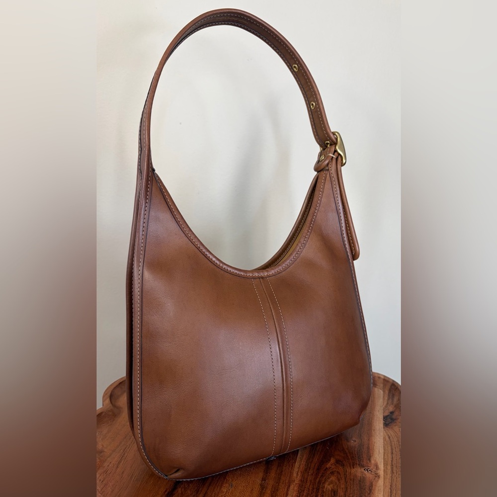 Coach Ergo Shoulder Bag Originals Forever Collection Brown Leather C3855 - Picture 3 of 17
